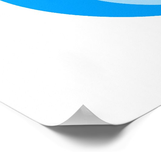 blauw beer poster (Hoek)