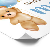 Blauw Beer raad hoeveel teken Poster (Hoek)