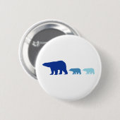 Blauw Beer Ronde Button 5,7 Cm (Voorkant /achterkant)