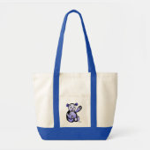 Blauw Beer Tote Bag (Voorkant)