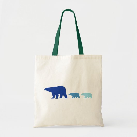 Blauw Beer Tote Bag (Voorkant)