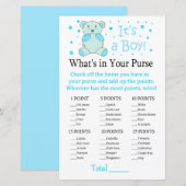 Blauw beer Wat zit er in je handtas? (Voorkant / Achterkant)