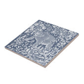 Blauw Beer Woodland Forest Animal Floral Tegeltje (Zijkant)