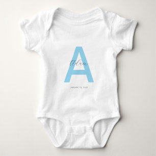 Blauw Begin Naam Gepersonaliseerd Romper