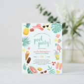 Blauw | Begroting Panas Tropische Pool (Staand voorkant)