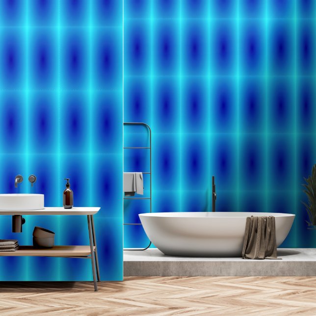 Blauw Behang (Badkamer)