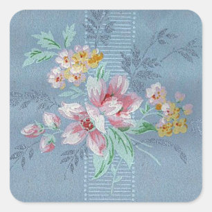 Blauw  behang - Sticker