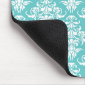 Blauw behangpatroon van vouw muismat (Hoek)