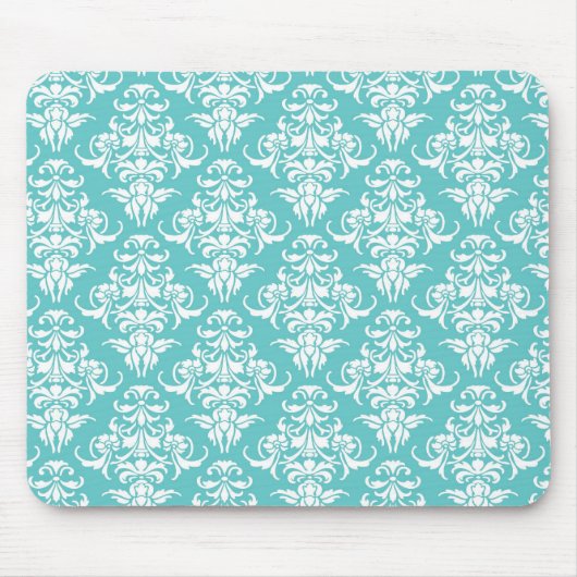 Blauw behangpatroon van vouw muismat (Voorkant)