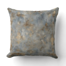 Blauw Beige Bruin Print