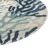 Blauw Beige Koraal Snijplank (Hoek)