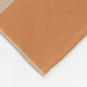 Blauw Beige Sinaasappel Bruin geruit Gingham Patro Fleece Deken (Hoek)