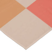 Blauw Beige Sinaasappel Bruin geruit Gingham Patro Tafelkleed (Gekanteld)