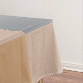 Blauw Beige Sinaasappel Bruin geruit Gingham Patro Tafelkleed (Voorbeeld)