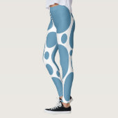 Blauw bellenpatroon leggings (Links)