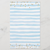 Blauw beren babyshower babyface (Achterkant)