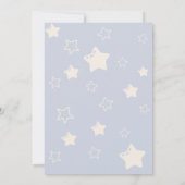 Blauw Beren ballonnen Barly Wait Baby Boy Shower Kaart (Achterkant)