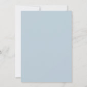 Blauw berenjongens babyshower uitnodiging (Achterkant)