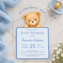 Blauw Berenjongens Badfeest Knuffel Beer Baby Show