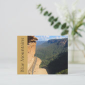 blauw bergelspoor briefkaart (Staand voorkant)