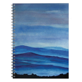 Blauw Berglandschap Foto Notitieboek