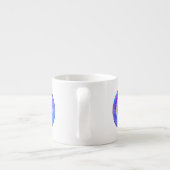 Blauw Bescherming tegen het Boze Oog Espresso Kop (Achterkant)