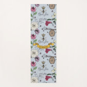 Blauw Beste Moeder Ooit Koningin Bijen & Kroon Fot Yogamat (Voorkant)