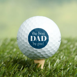 Blauw Beste Pap Door Par Vaderdag Golfballen