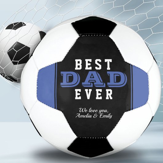Blauw Beste Papa Ooit Typografie Vaderdag Voetbal
