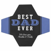 Blauw Beste Papa Ooit Typografie Vaderdag Voetbal (Enkel)