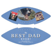 Blauw beste vader vader 3 Foto Collage American Football (Panelen)