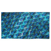 Blauw bevlekte, gemalen of legende baksteenstijl kussensloop (Voorkant-Links)