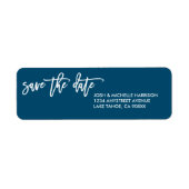 Blauw bewaar het label met het retouradres voor de (Voorkant)