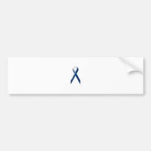Blauw bewustmakingslint bumpersticker