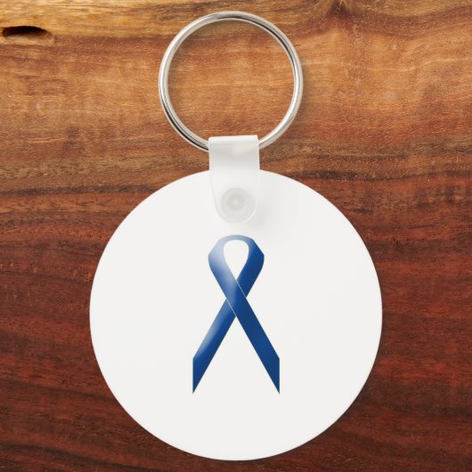 Blauw bewustmakingslint sleutelhanger (Voorkant)