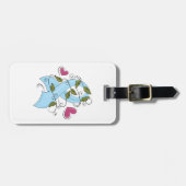 Blauw bewustzijn Ribbon Bagagelabel (Voorkant horizontaal)