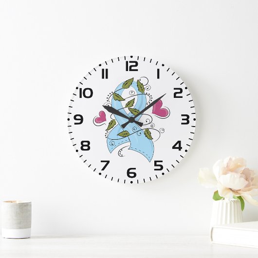 Blauw bewustzijn Ribbon Grote Klok