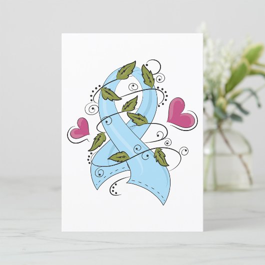 Blauw bewustzijn Ribbon Kaart