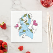 Blauw bewustzijn Ribbon Servet (Insitu)