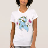 Blauw bewustzijn Ribbon T-shirt (Voorkant)