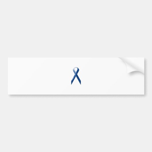 Blauw bewustzijnslint bumpersticker (Voorkant)