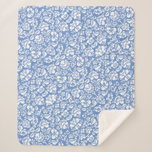 Blauw BG Sherpa Deken (Voorkant)