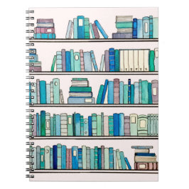 Blauw bibliotheeknotebook notitieboek