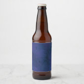 blauw bier etiket (Voorkant)