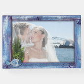 Blauw, bijtend Lijst en vis Gastenboek (Achterkant)