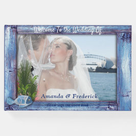 Blauw, bijtend Lijst en vis Gastenboek