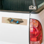Blauw Bikini Strand Zand Thunder_Cove Bumpersticker (Op Truck)