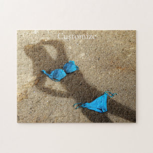 Blauw Bikini Strand Zand Thunder_Cove Legpuzzel