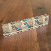 Blauw Bikini Strand Zand Thunder_Cove Naambordje (Zijkant)