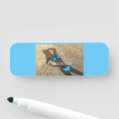 Blauw Bikini Strand Zand Thunder_Cove Naamplaatje (In situ)